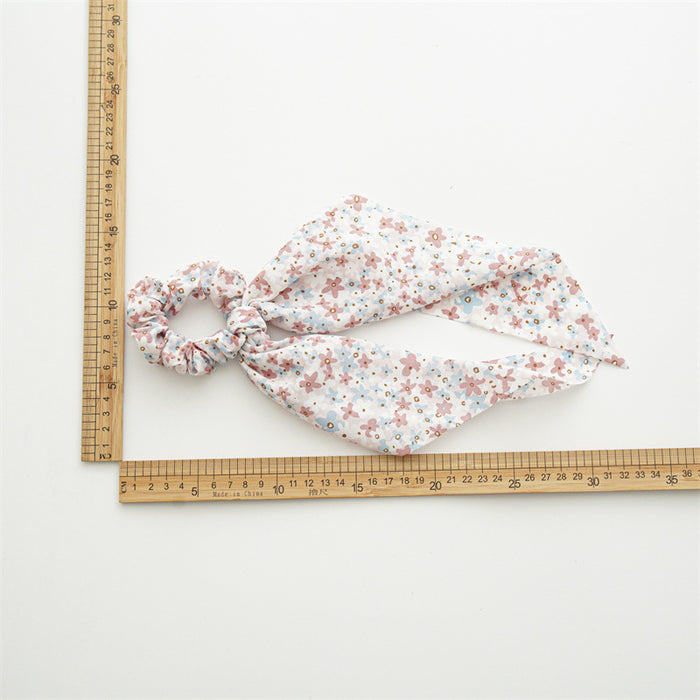 Wholesale cloth floral hair rope square towel MOQ≥2 JDC-HS-ST005
