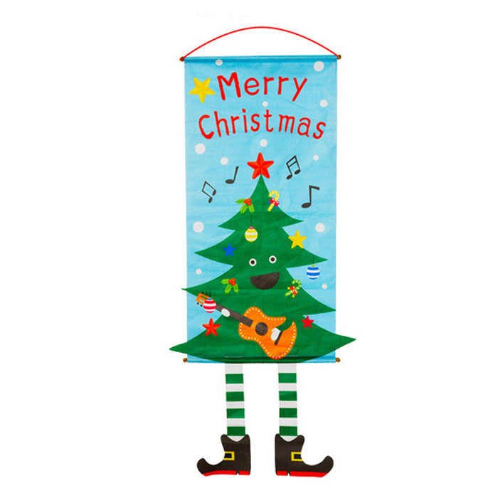 Wholesale Decorative Christmas Fabric Hanging Legs Creative Window Pendant JDC-DCN-gangl006