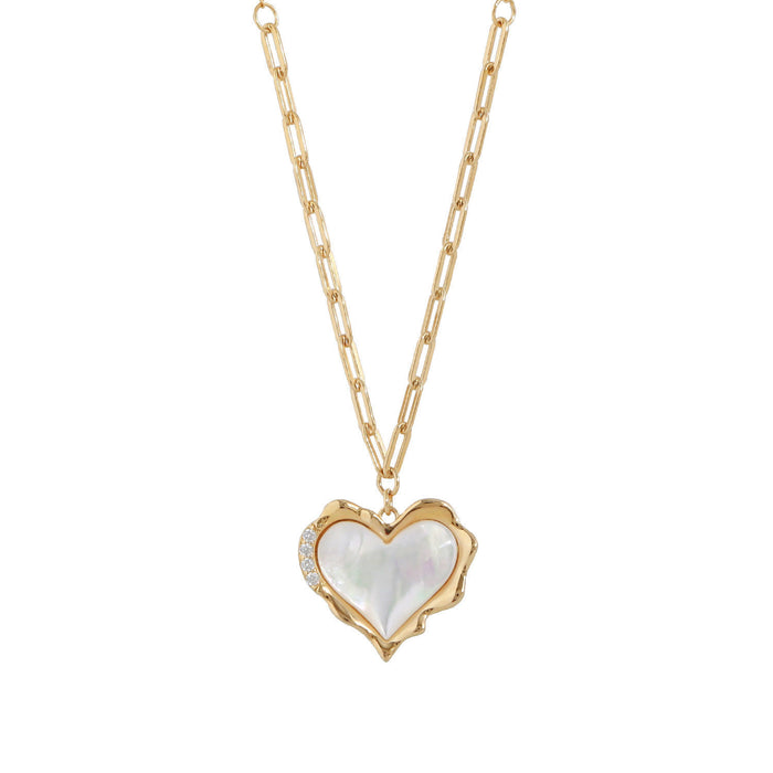 Wholesale Necklaces Copper Shell Heart Versatile JDC-NE-KMN002