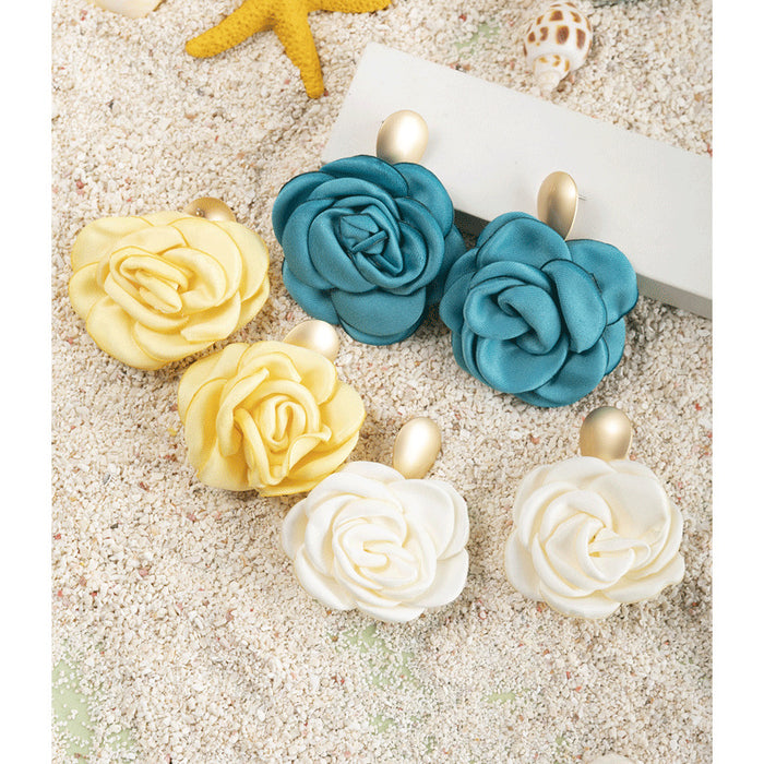 Wholesale design rose exaggerated high quality earrings  MOQ≥3 JDC-ES-XLH002