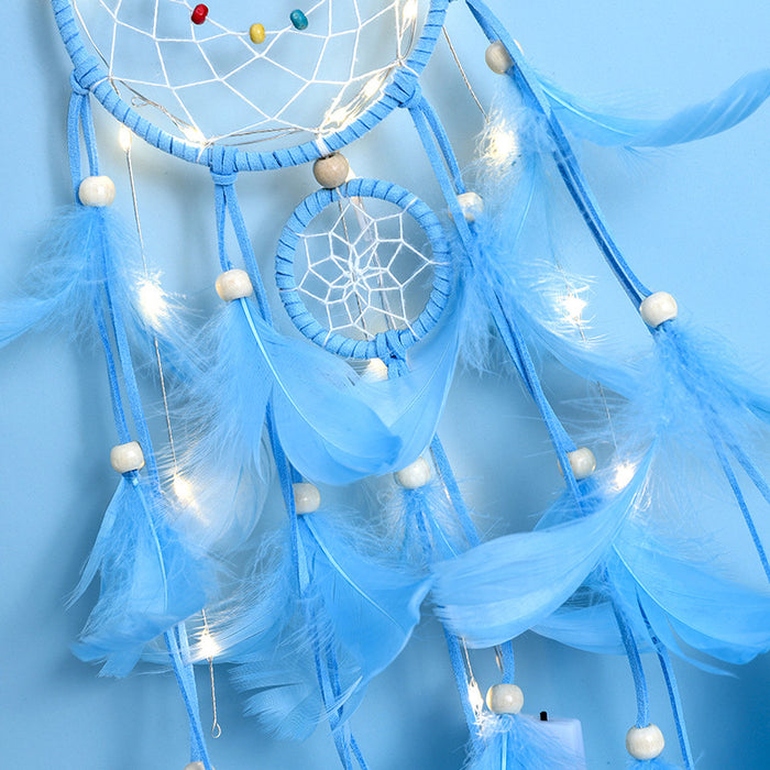 Wholesale Dream Catcher Feather Indian Ornament MQO≥2 JDC-DC-JYun011