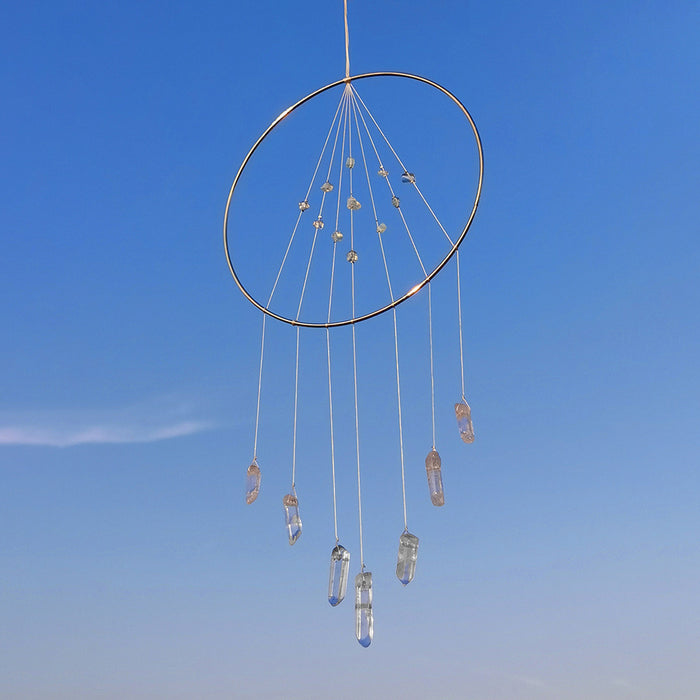 Wholesale Crystal Stone Dreamcatcher Wall Decoration Wind Chime JDC-DC-RXin008