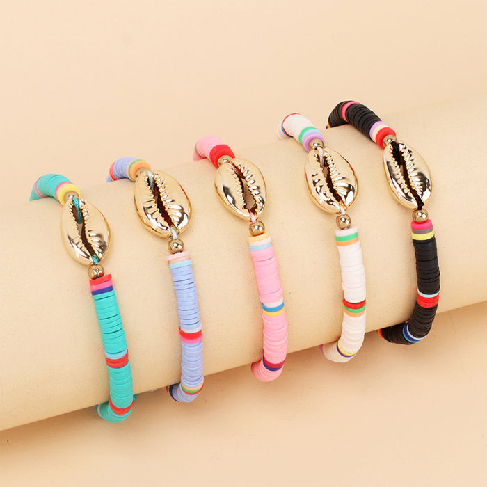 Jewelry WholesaleWholesale metal shell soft pottery Bracelet MOQ≥2 JDC-BT-YiR001 Bracelet 奕冉 %variant_option1% %variant_option2% %variant_option3%  Factory Price JoyasDeChina Joyas De China