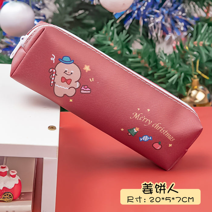 Wholesale pencil case cloth christmas cartoon MOQ≥2 JDC-PB-dichen001