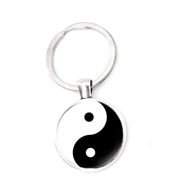Keychains al por mayor aleación yin yang taiji gema moq≥2 jdc-kc-xint002
