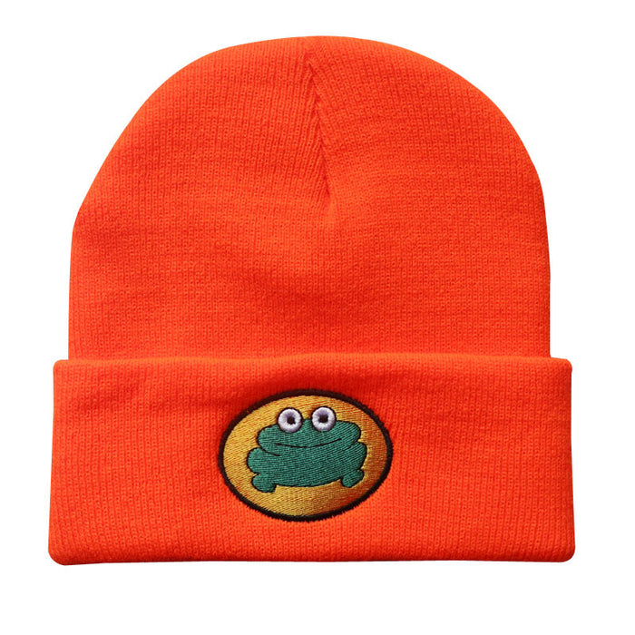 Wholesale Hats Acrylic Cartoon Frog Knitted Hats JDC-FH-LvH005