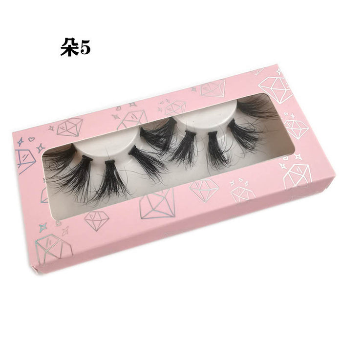 Wholesale segmented false eyelashes natural three-dimensional mink hair MOQ≥3 JDC-EY-XLin006