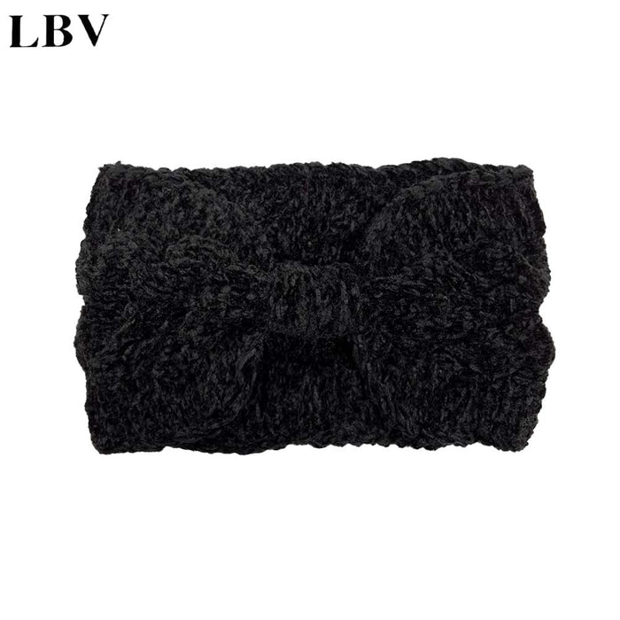 Wholesale Headband Fabric Twist Bow Knit Ear Guards Autumn and Winter MOQ≥2 JDC-HD-WenG001