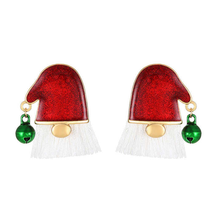 Wholesale Earring Alloy Christmas Color Boots Owl JDC-ES-D657