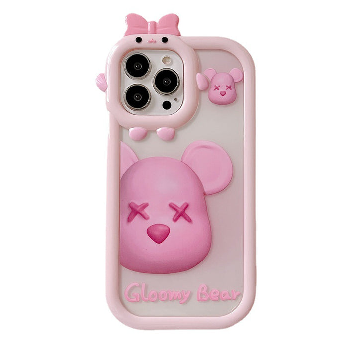 Wholesale Phone Case TPU Small Cute Camera Pink Bear (F) JDC-PC-MMM008