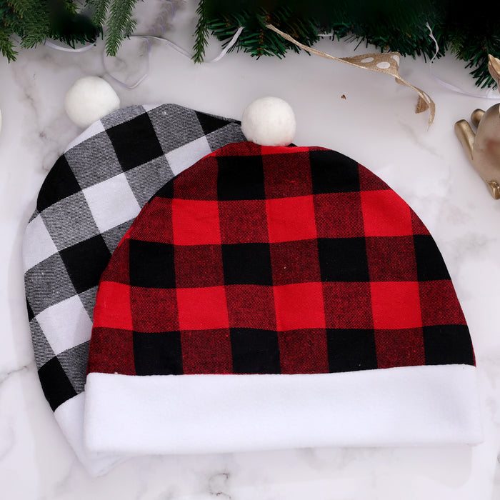Wholesale Decorative Christmas Decoration Red and Black Plaid Car Chair Cover Thickening MOQ≥2 JDC-DCN-QuY001