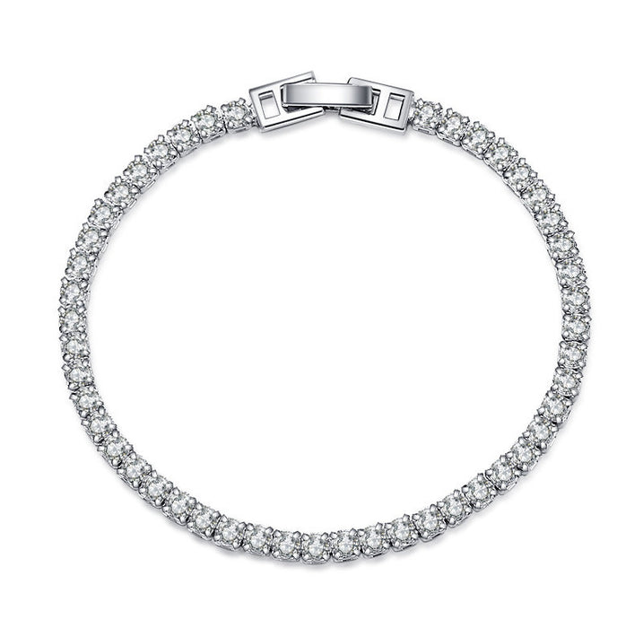 Wholesale Bracelet Copper Zircon Diamond Chain JDC-BT-BLX022