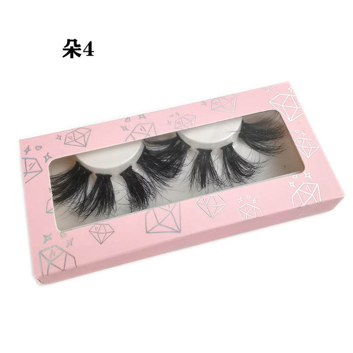 Wholesale segmented false eyelashes natural three-dimensional mink hair MOQ≥3 JDC-EY-XLin006