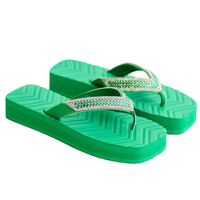 Sandalias y zapatillas al por mayor Summer New Square Head Flip Flip JDS-SD-Jinz001