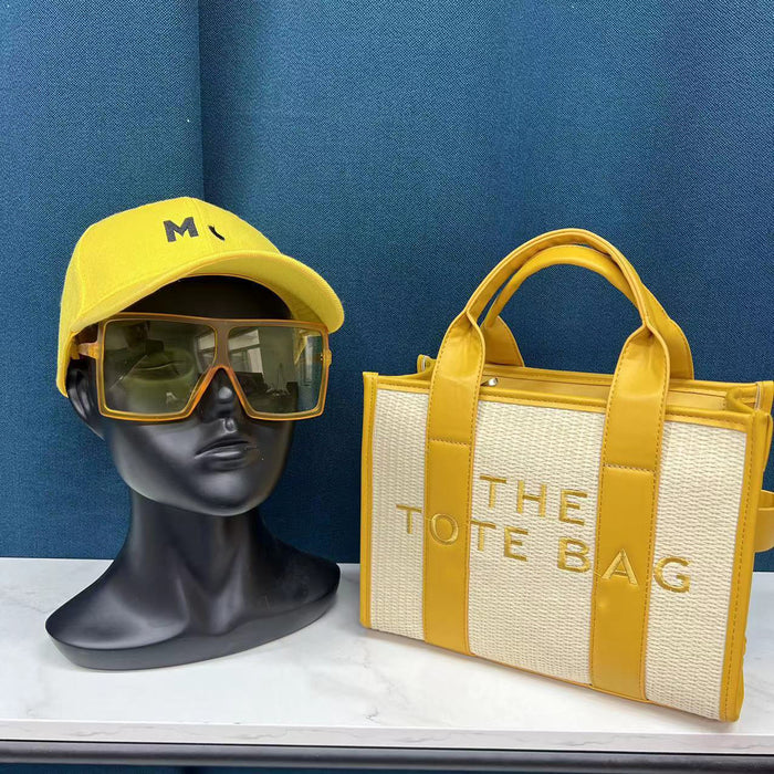 Wholesale Sunglasses Hat Straw Tote Bag Messenger Bag (F) Set JDC-HB-YLuo004