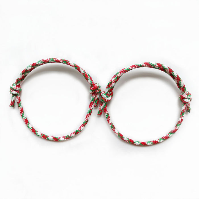 Wholesale Bracelet Alloy Christmas Love Magnet Attracting Couple MOQ≥2 JDC-BT-YQS006