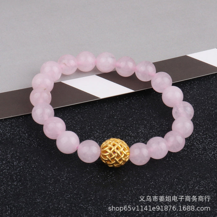 Wholesale Bracelet Crystal Peach Bow Beaded Bracelet MOQ≥2 JDC-BT-JiangJ003
