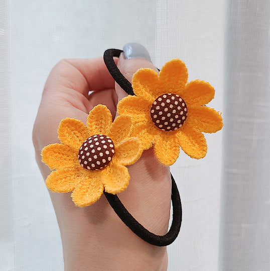Wholesale Cute Sunflower Hair Clip Hair Ring JDC-HS-WeiS001