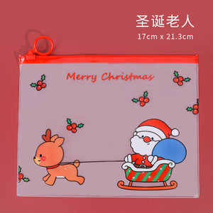 Bolsa de documento al por mayor PVC Cartoon Christmas Ring Moq≥2 JDC-FB-Dichen004