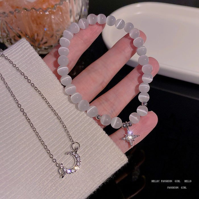 Brazalete al por mayor Opal Pearl Crystal Love Pendse Hand Jewelry JDC-BT-Hanj039