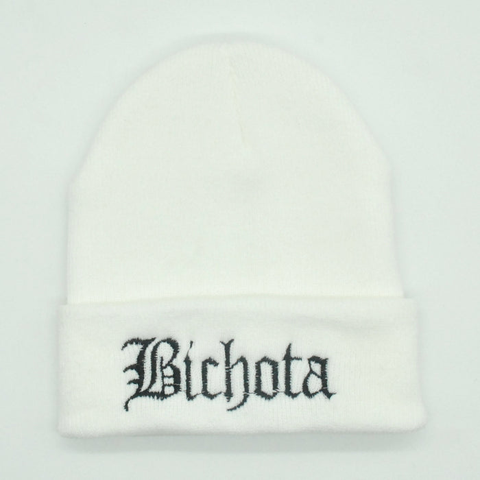 Wholesale Hat Acrylic Letter Embroidery Knit Cap (F) JDC-FH-PNi007
