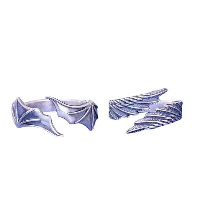 Wholesale Rings Alloy Angel and Devil Wings Lovers MOQ≥2 JDC-RS-YuD001