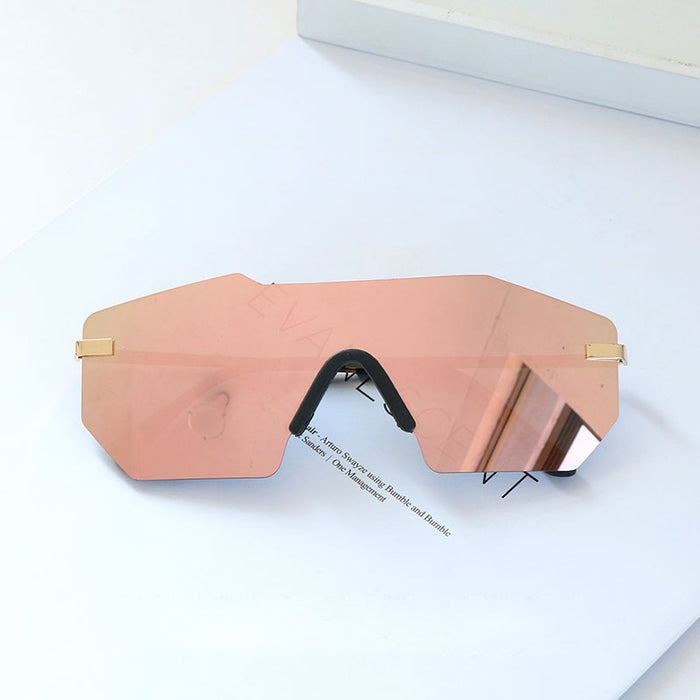 Wholesale Sunglasses Resin Lens Frameless Colorful Metal Frame MOQ≥2 JDC-SG-QingT009
