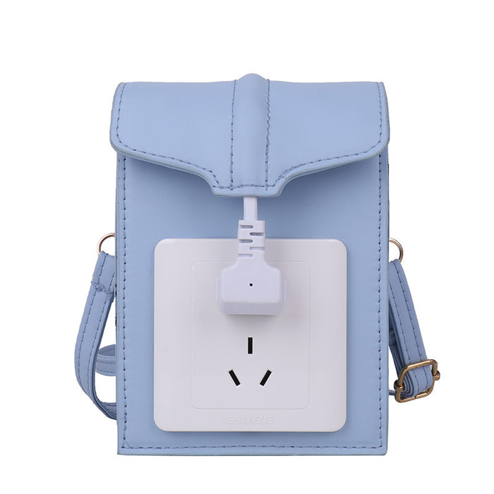Wholesale retro contrast color personality socket small square bag JDC-SD-Yimien004