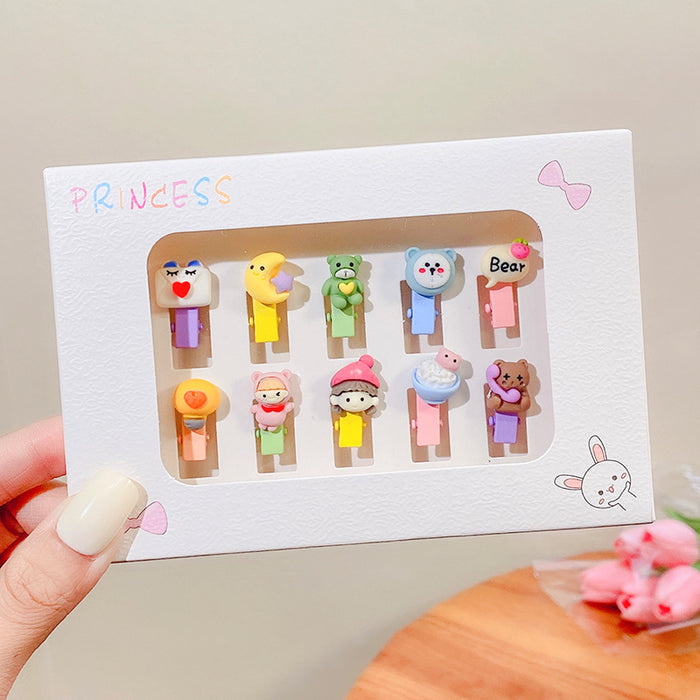 Wholesale cute little hair clips 10 children hairpins JDC-HC-i393