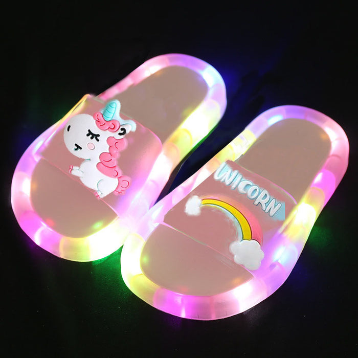 Wholesale children's luminous slippers light luminous shoes JDC-SP-BYY001