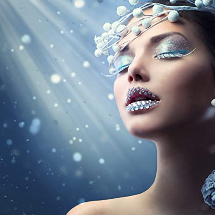 Calcomanía de maquillaje acrílico al por mayor maquillaje de cara de perla Diamante brillante MOQ≥2 JDC-EY-WWEI001