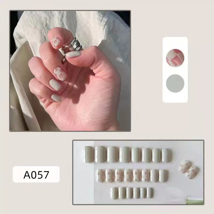 Pegatinas de uñas desmontables al por mayor 24 piezas/caja JDC-NS-HFAN001