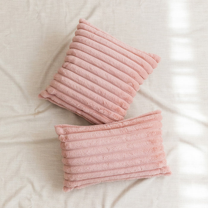 Almohadilla de almohada de plataforma de rayas de color al por mayor tapa de cojín de sofá color sólido JDC-PW-CHAOSE002