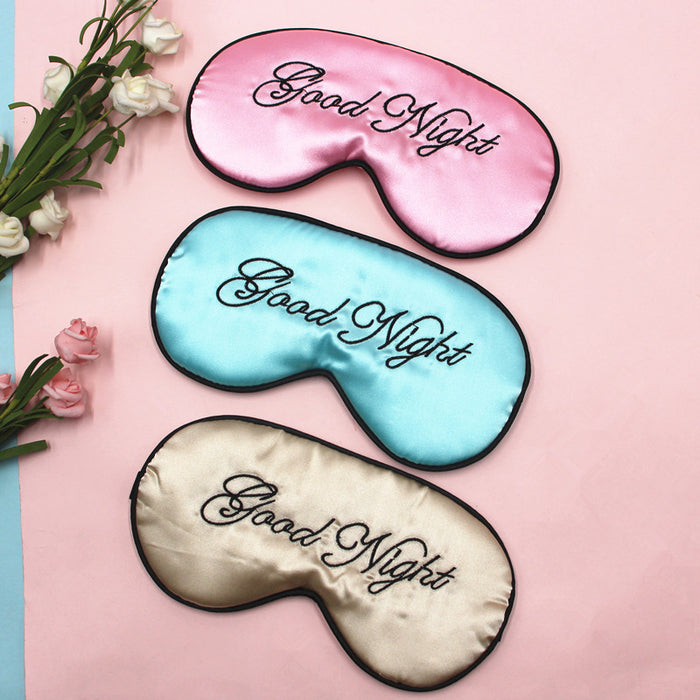 Wholesale Simulated Silk Polyester Cotton Eye Masks MOQ≥3 JDC-EM-AYM001