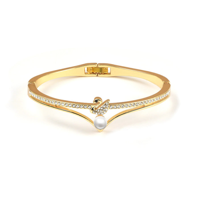 Wholesale Bracelet Alloy White Gold Jewelry JDC-BT-SLZ013