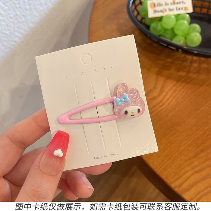 Wholesale hairpin acrylic transparent bb clip cartoon MOQ≥2 JDC-HC-WangFeng005