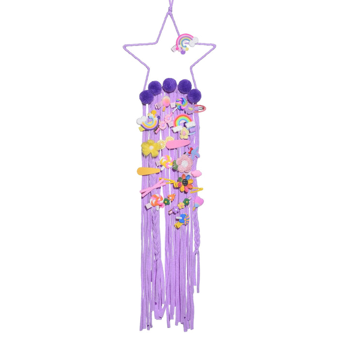 Wholesale tassel pentagram hairpin storage dream catcher children's room decoration MOQ≥5 JDC-DC-JMan001