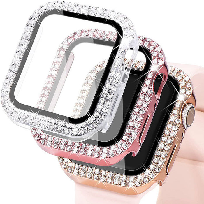 Wholesale Apple Watch PC Protective Case Tempered Film MOQ≥10 JDC-WB-ShiD001