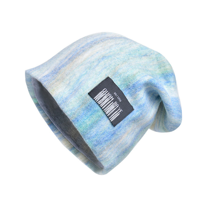 Wholesale Hat Wool Gradient Color Label Stacking Cap MOQ≥2 JDC-FH-BG014