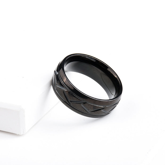 Wholesale Rings Stainless Steel Groove MOQ≥2 JDC-RS-ShengF001
