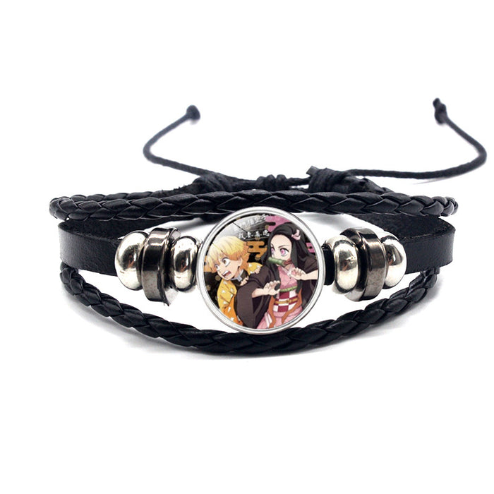 Wholesale cowhide cartoon adjustable bracelet bracelet MOQ≥2 (M) JDC-BT-YanY016