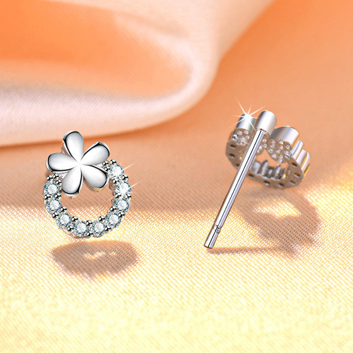 Wholesale niche design high-end plum ring earrings JDC-ES-JYS013