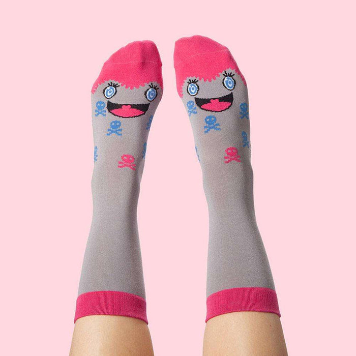Wholesale socks fabric cartoon personality painting tide socks cotton socks JDC-SK-QAng011
