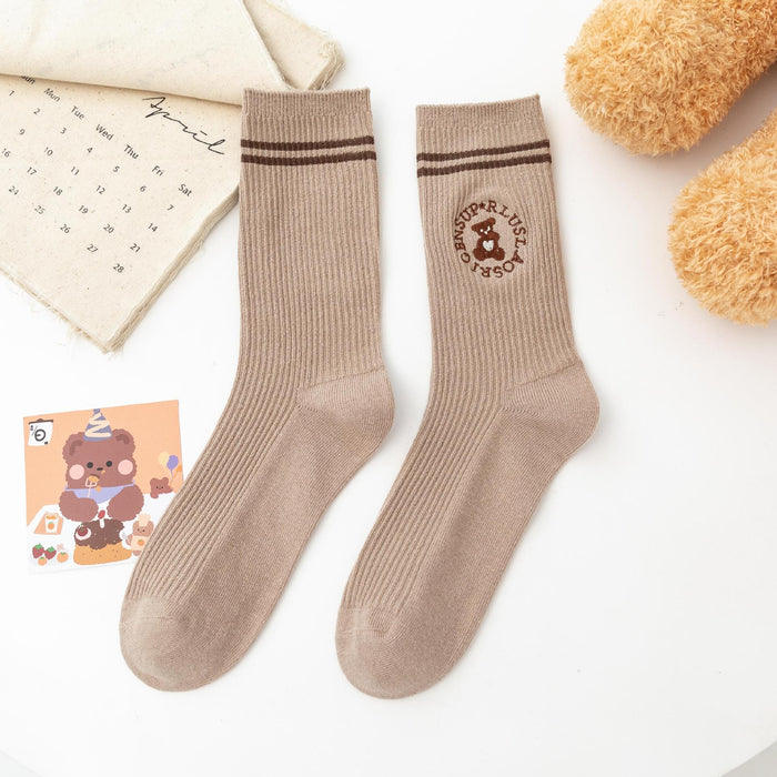 Wholesale Socks Cotton Cute Bear Socks JDC-SK-JTing008