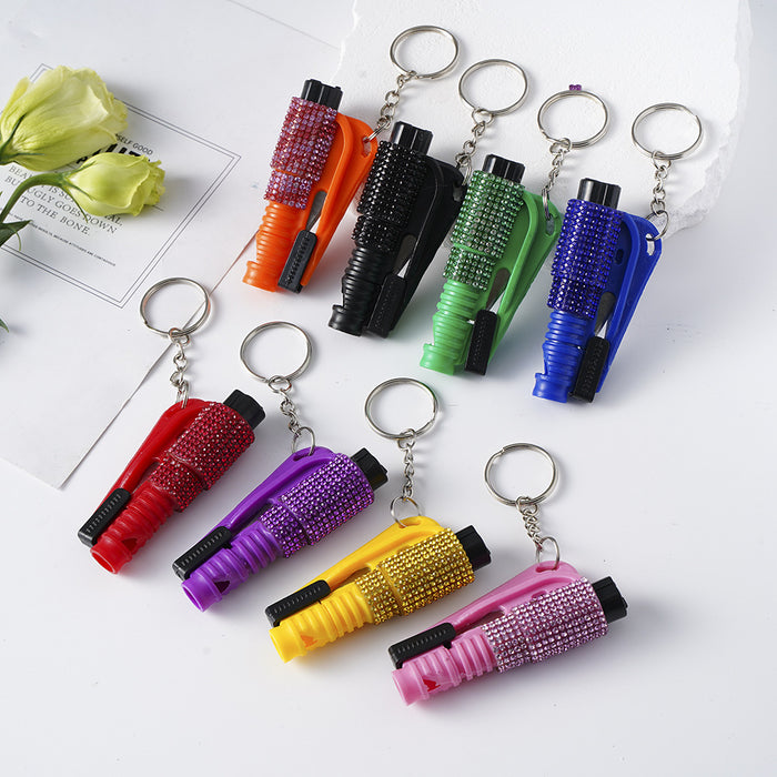 Wholesale Diamond Encrusted Outdoor Safety Keychain JDC-KC-YingH022