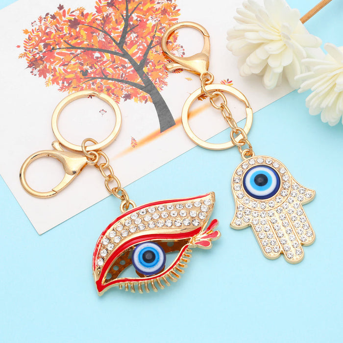 Wholesale Keychains For Backpacks Key Chain Palm Eye Bag Ornament JDC-KC-AS004
