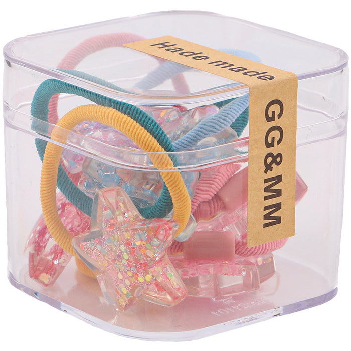 Conjunto de corbata de cabello de lente de lentejuelas al por mayor accesorios para el cabello para niños JDC-HS-SGGMM003