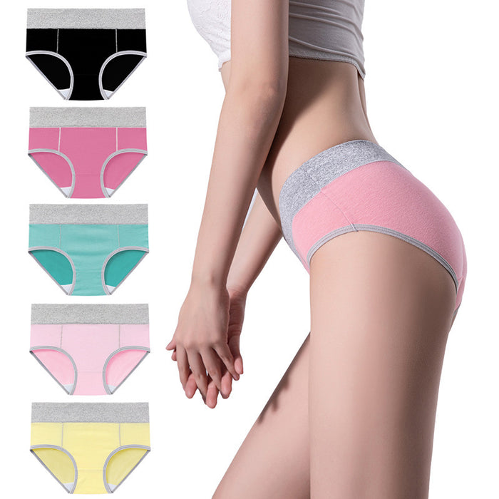 Wholesale Large Size Cotton High Waist Women Briefs JDC-BS-TengS001