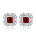 Jewelry WholesaleWholesale silver plated color pomegranate red geometric square stud earrings JDC-ES-BZ010 Earrings 标志 %variant_option1% %variant_option2% %variant_option3%  Factory Price JoyasDeChina Joyas De China
