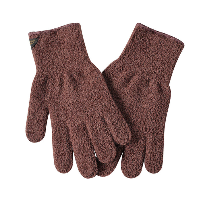 Wholesale Cotton Warm Gold Mink Velvet Camping Gloves MOQ≥2 JDC-GS-GuD002